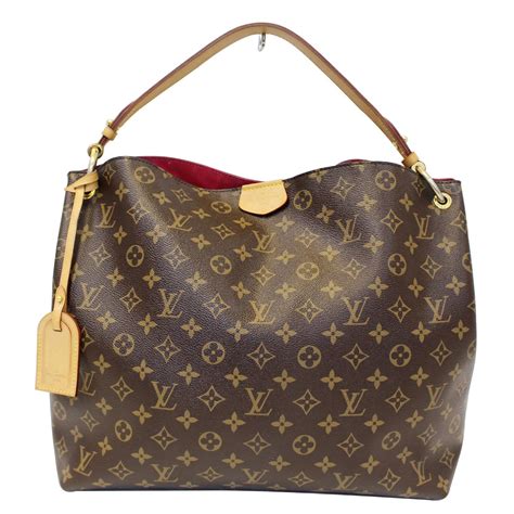 louis vuitton graceful mm handbag.